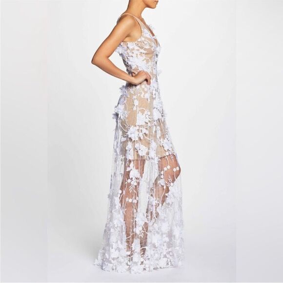 Dress the Population NWT Sidney A-line Peekaboo
Gown In White/Nude Size XL - Picture 7 of 14